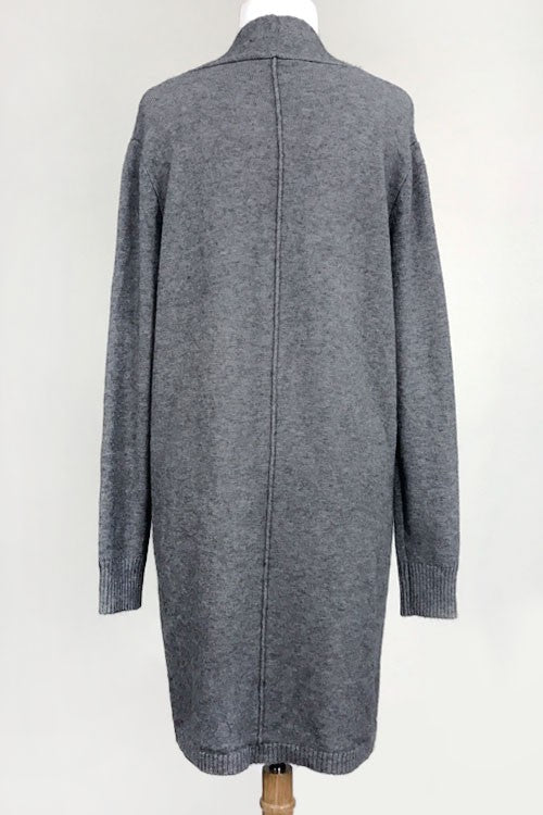 Dreamers - Coatigan with Pockets in Grey