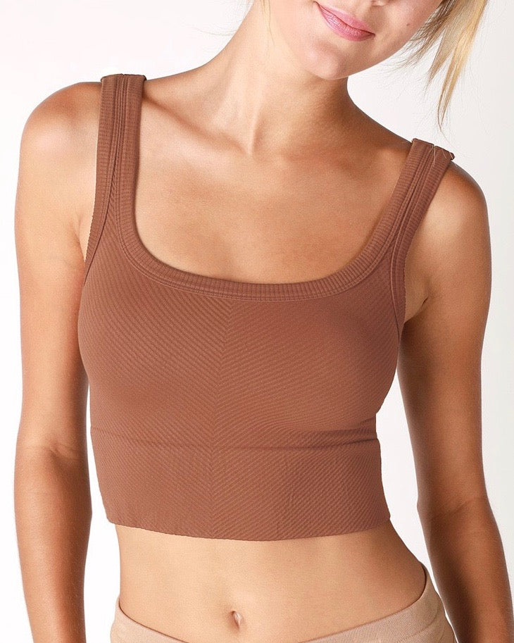 Casey Ribbed Crop Top in More Colors