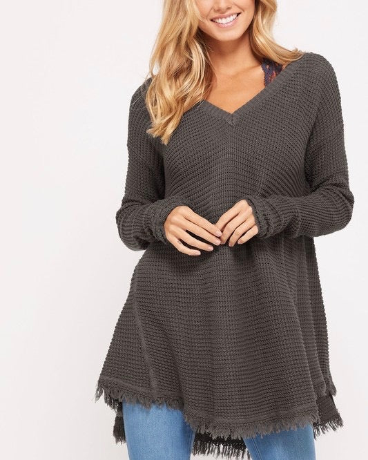 Oversized Thermal Sweater in More Colors