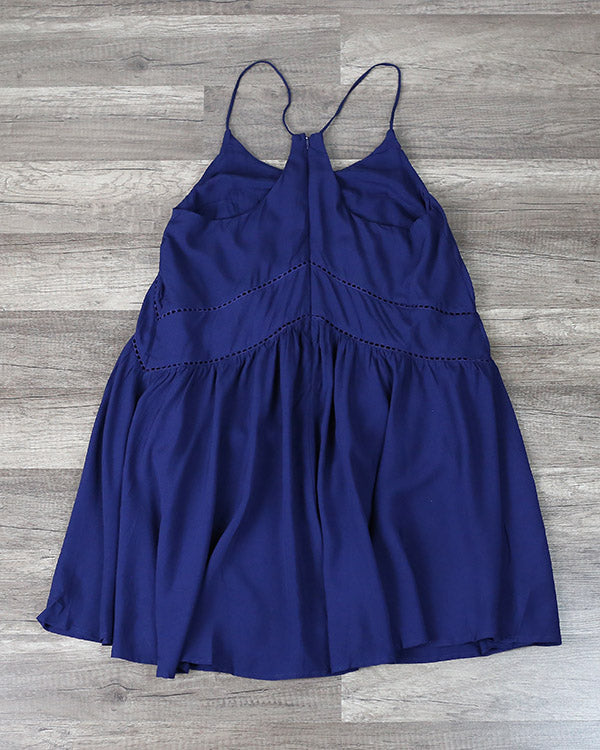 Bohemian Day Dress - Navy