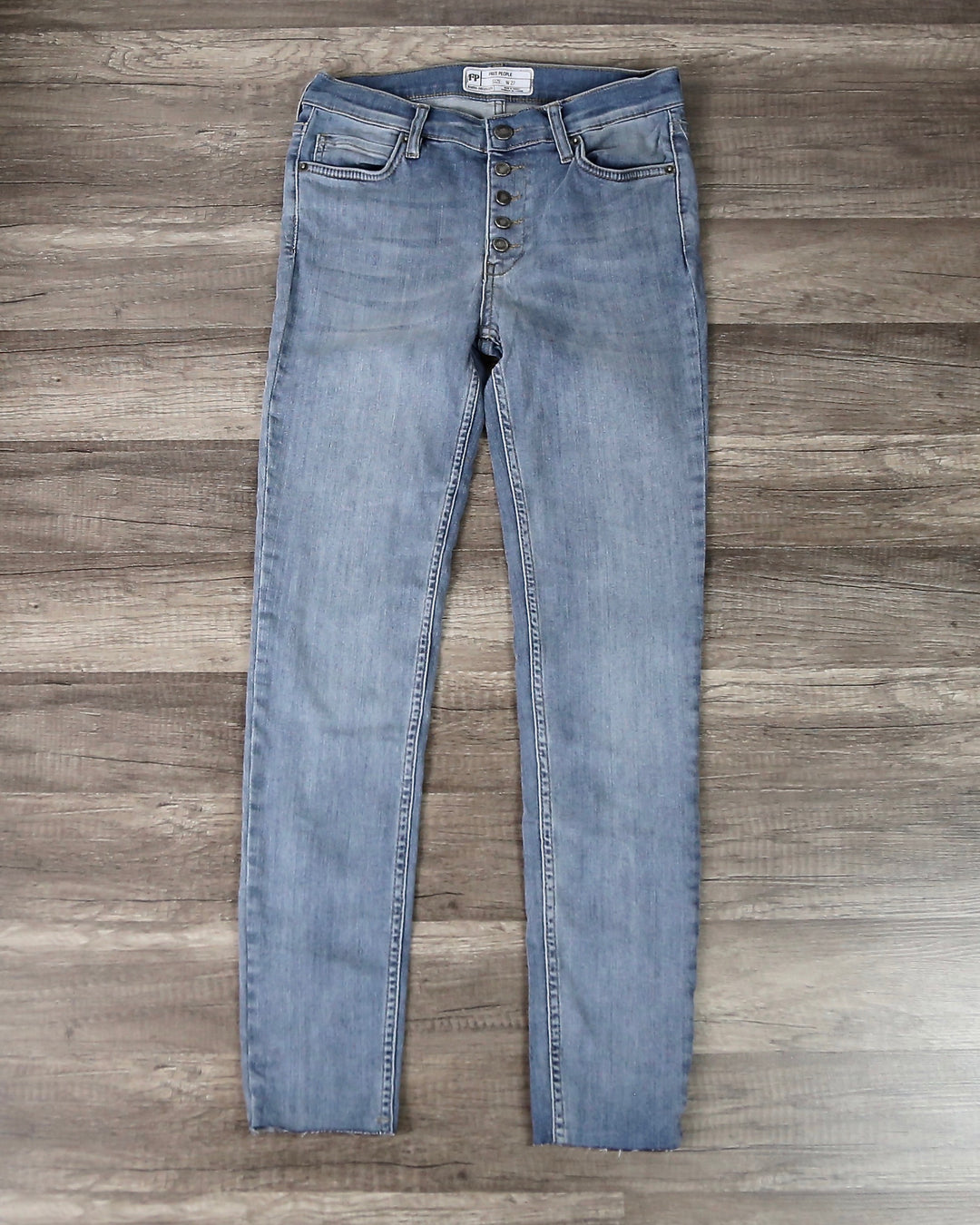 Free People - Reagan Button Front Jeans in Sky