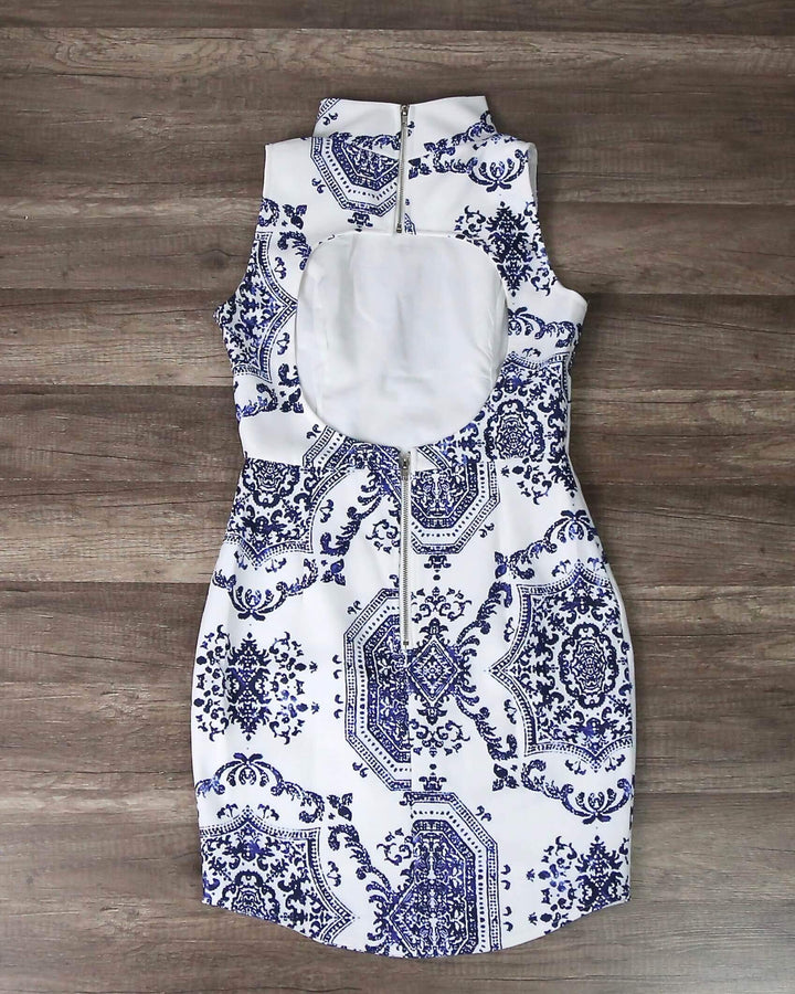 Oh So Fine! Porcelain Print Dress