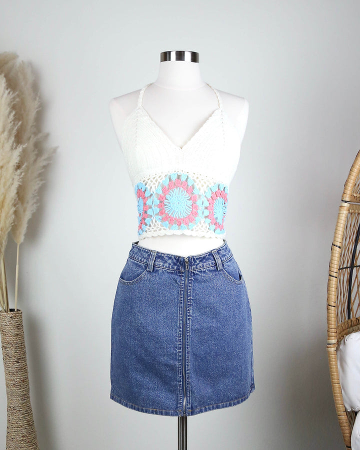 Final Sale - Urban Festival Crochet Crop Top