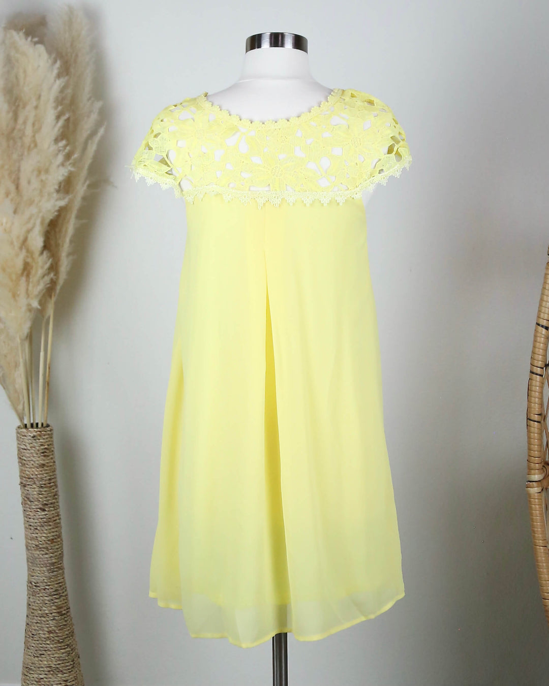 Floral Crochet Lace Cap Sleeve Summer Dress in More Colors