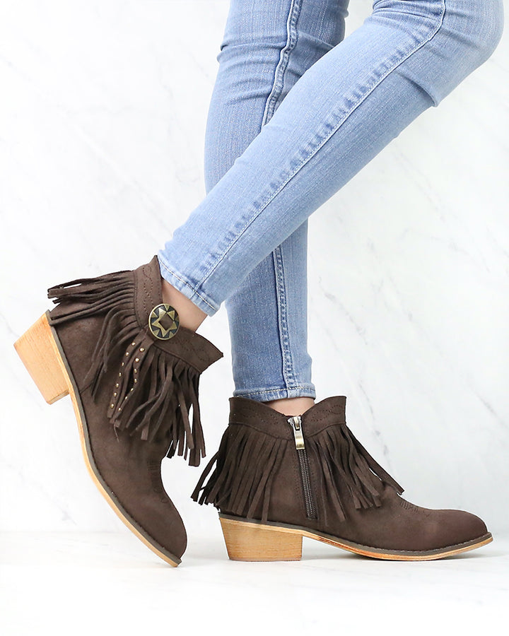 Fringe Boho Ankle Booties in More Colors