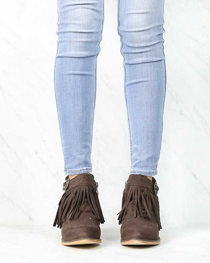 Fringe Boho Ankle Booties in More Colors