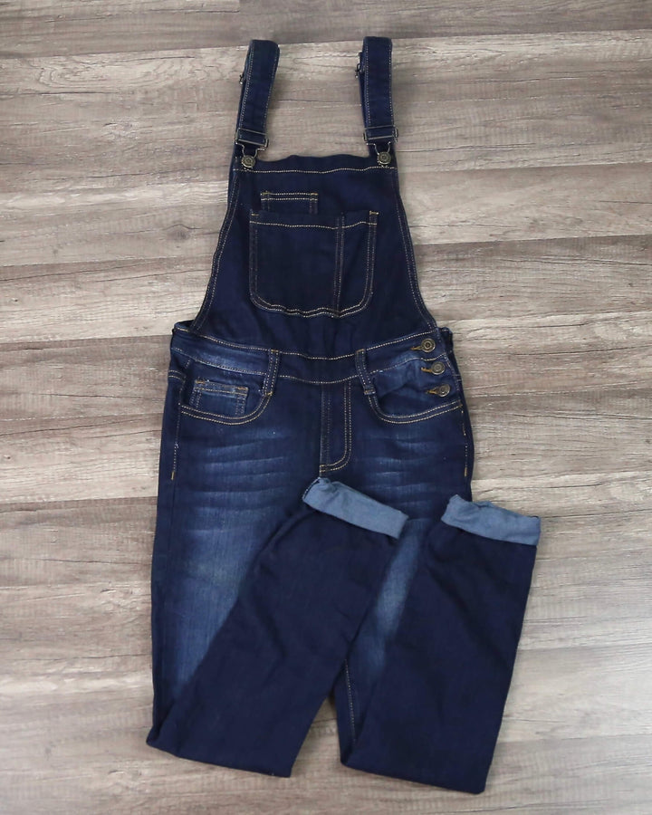 Dark Denim Overalls