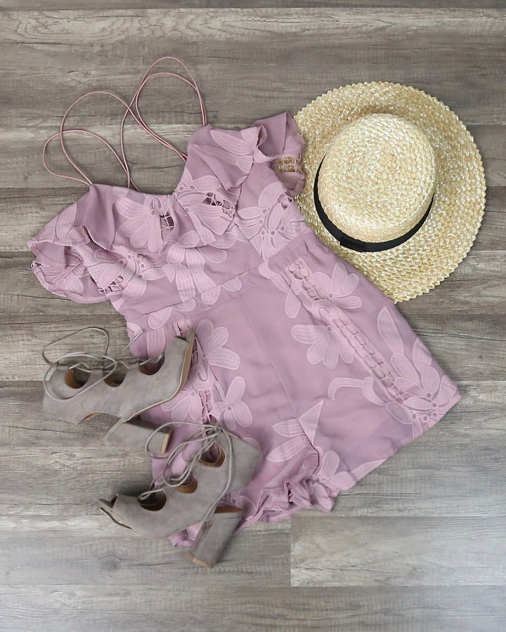 Final Sale - Selfie Leslie - Let's Mauve It Romper