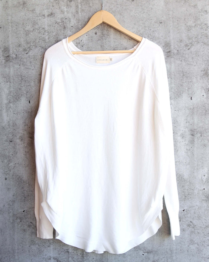 Dreamers - Shirttail Hem Sweater in More Colors