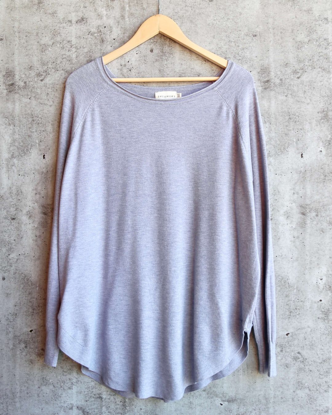 Dreamers - Shirttail Hem Sweater in More Colors