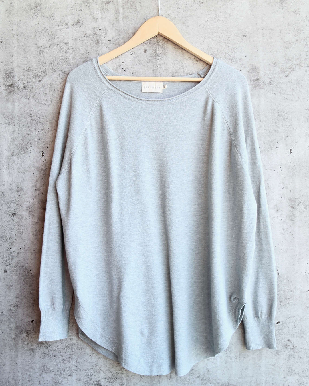 Dreamers - Shirttail Hem Sweater in More Colors