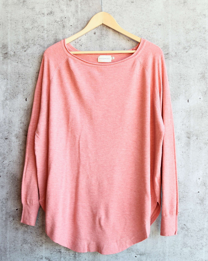 Dreamers - Shirttail Hem Sweater in More Colors