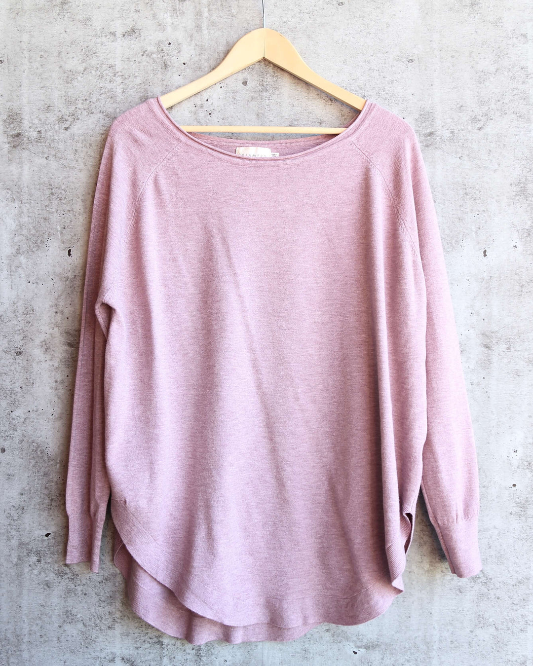 Dreamers - Shirttail Hem Sweater in More Colors