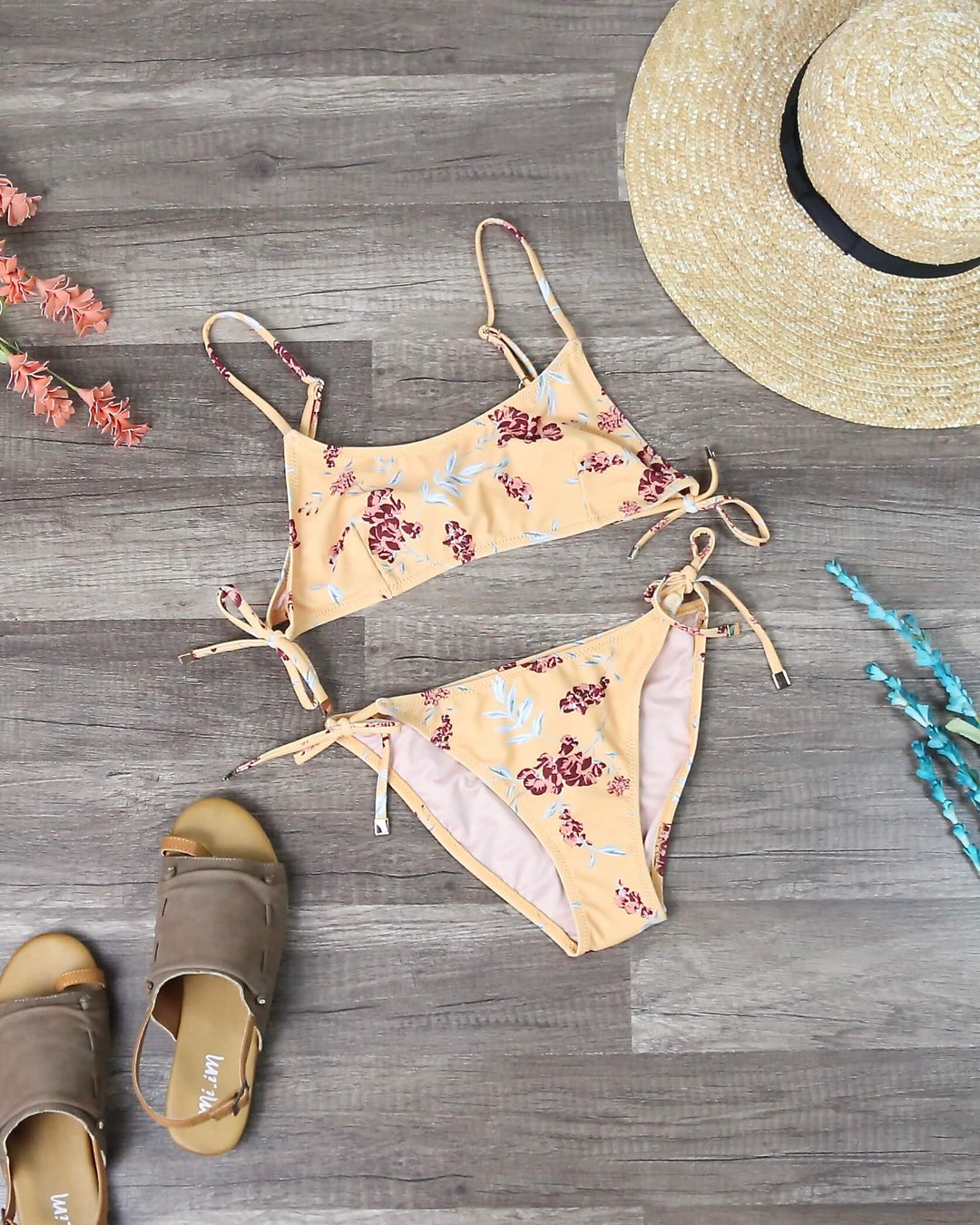 Final Sale - Minkpink Swim - Sun Dance Floral Tie Separates