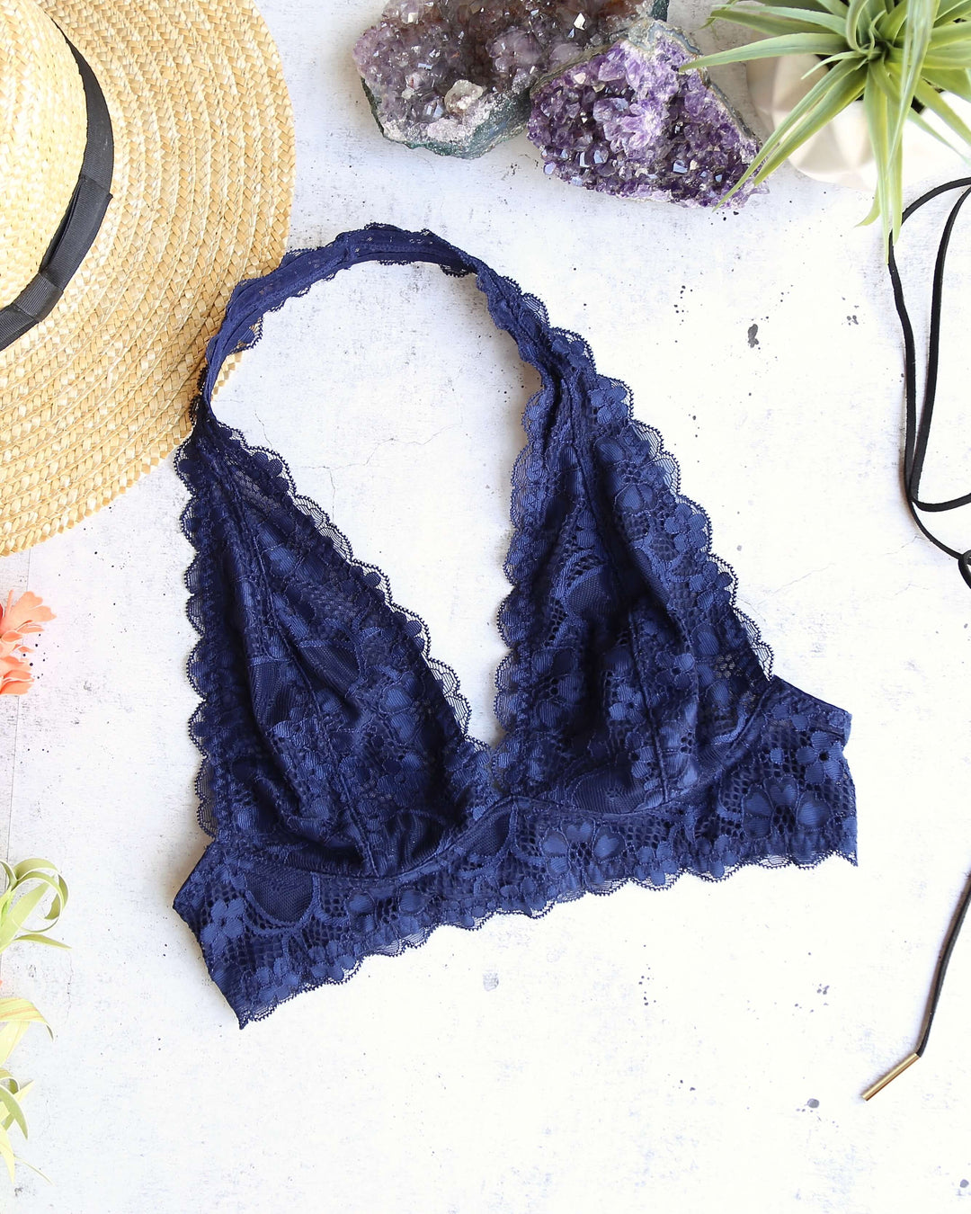 Free People - Intimately FP - Galloon Lace Halter Bralette in More Colors