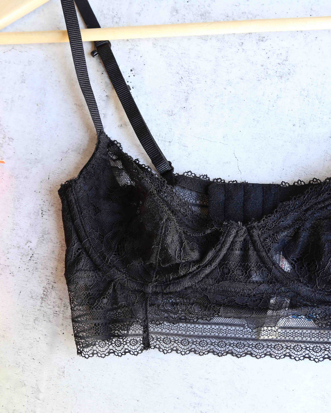 Free People - Intimately FP Sorento Longline Underwire Demi Bra - black