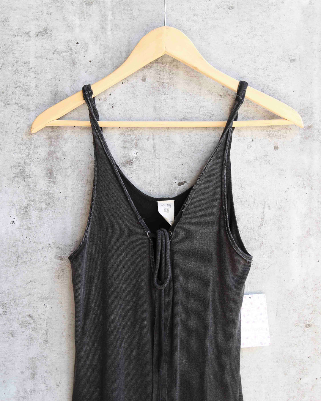 Free People - Scarlett Tank in Washed Black