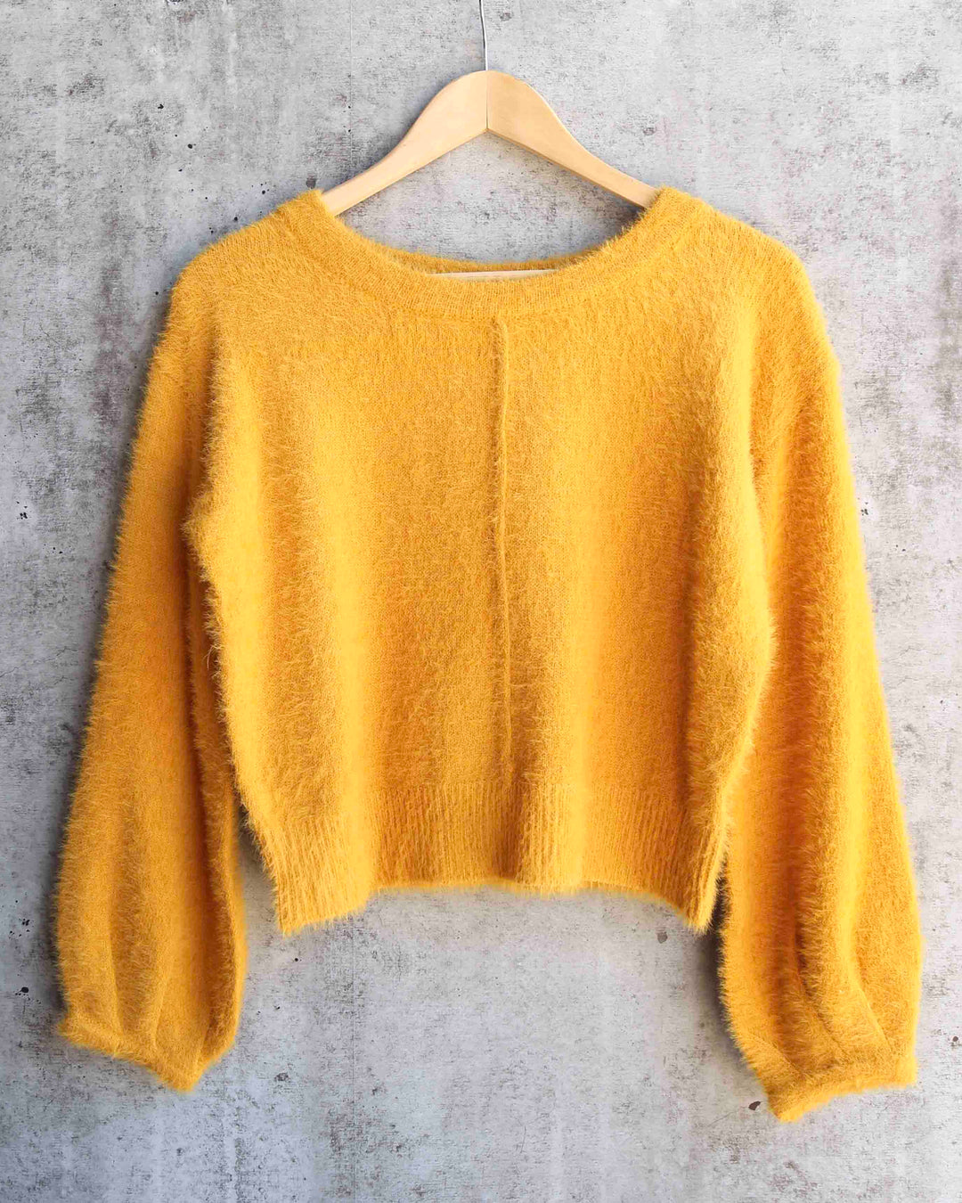 Fuzzy Cropped Sweater in More Colors