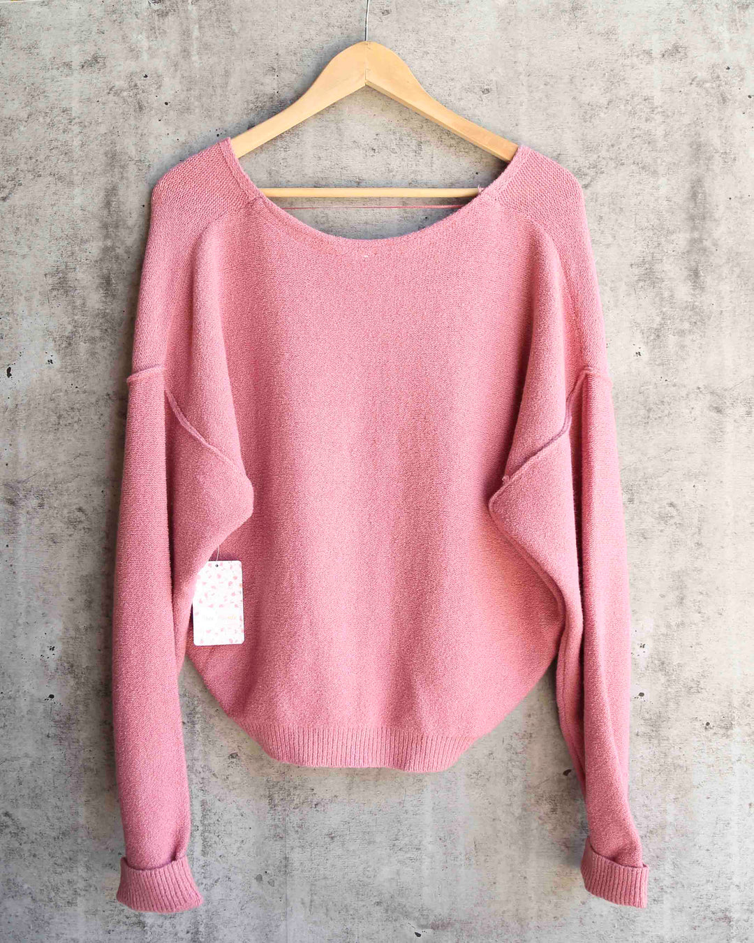 Free People - Take Me Places Pullover in Pink