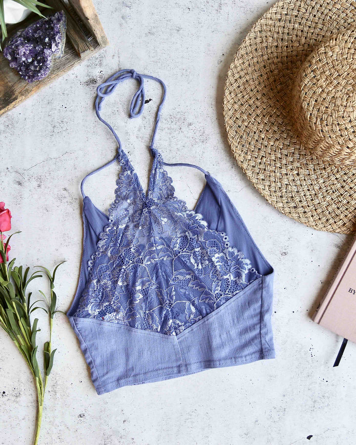 free people - Intimately FP The Century Brami Longline Bralette - chambray