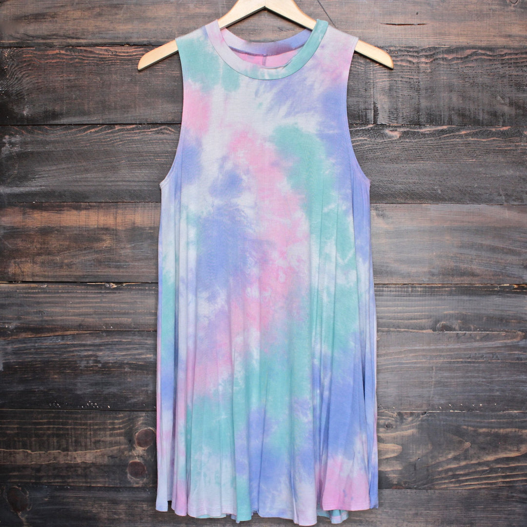 to dye for t shirt tank dress - purple tie dye - shophearts - 1