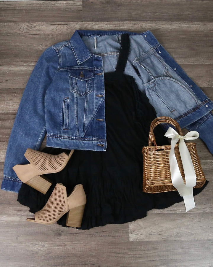 Free People - Rumors Denim Jacket - Indigo Combo