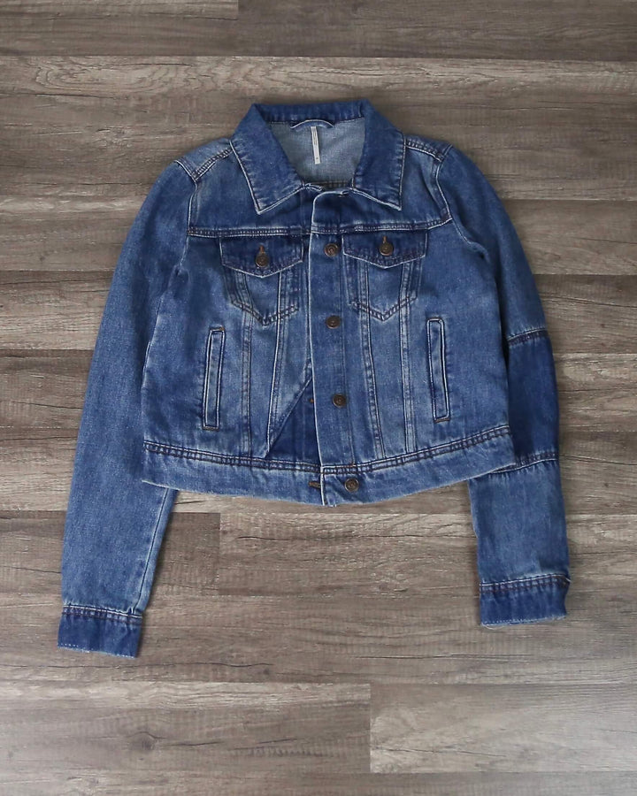 Free People - Rumors Denim Jacket - Indigo Combo