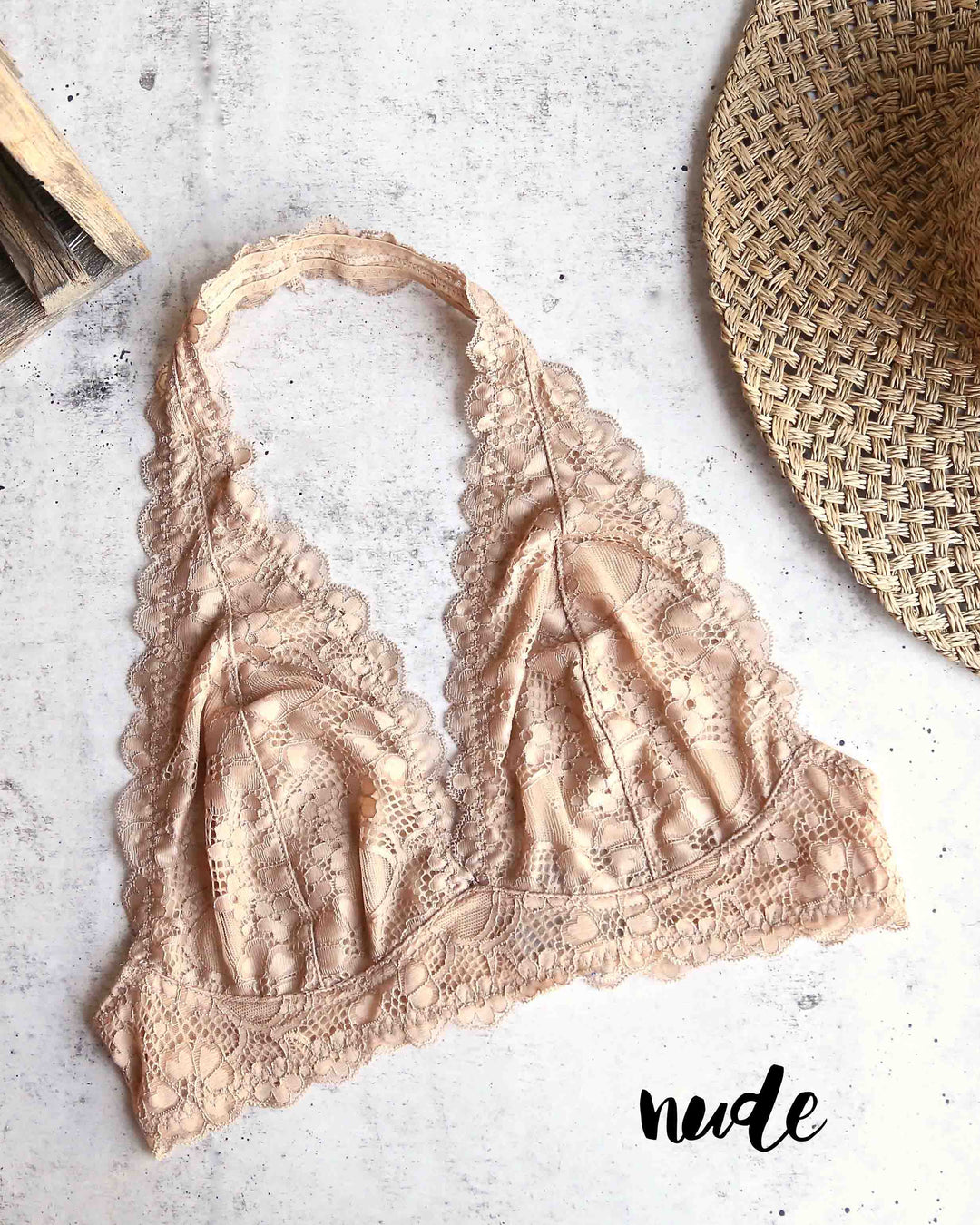 Free People - Intimately FP - Galloon Lace Halter Bralette in More Colors