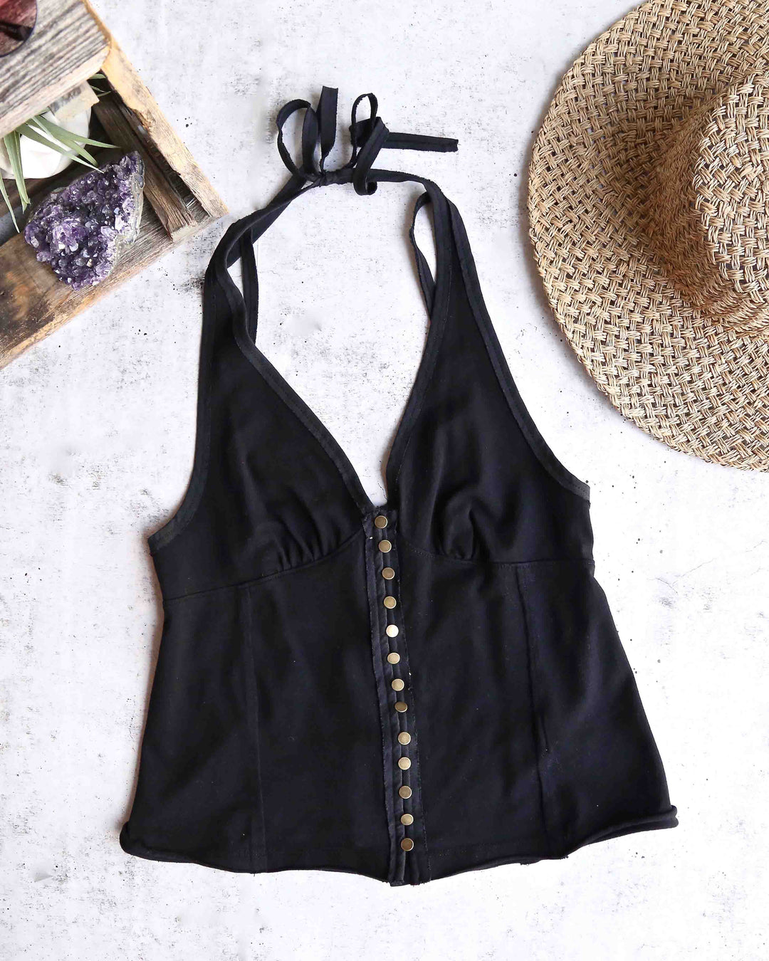 Free People - Solid Mylo Tank in Black