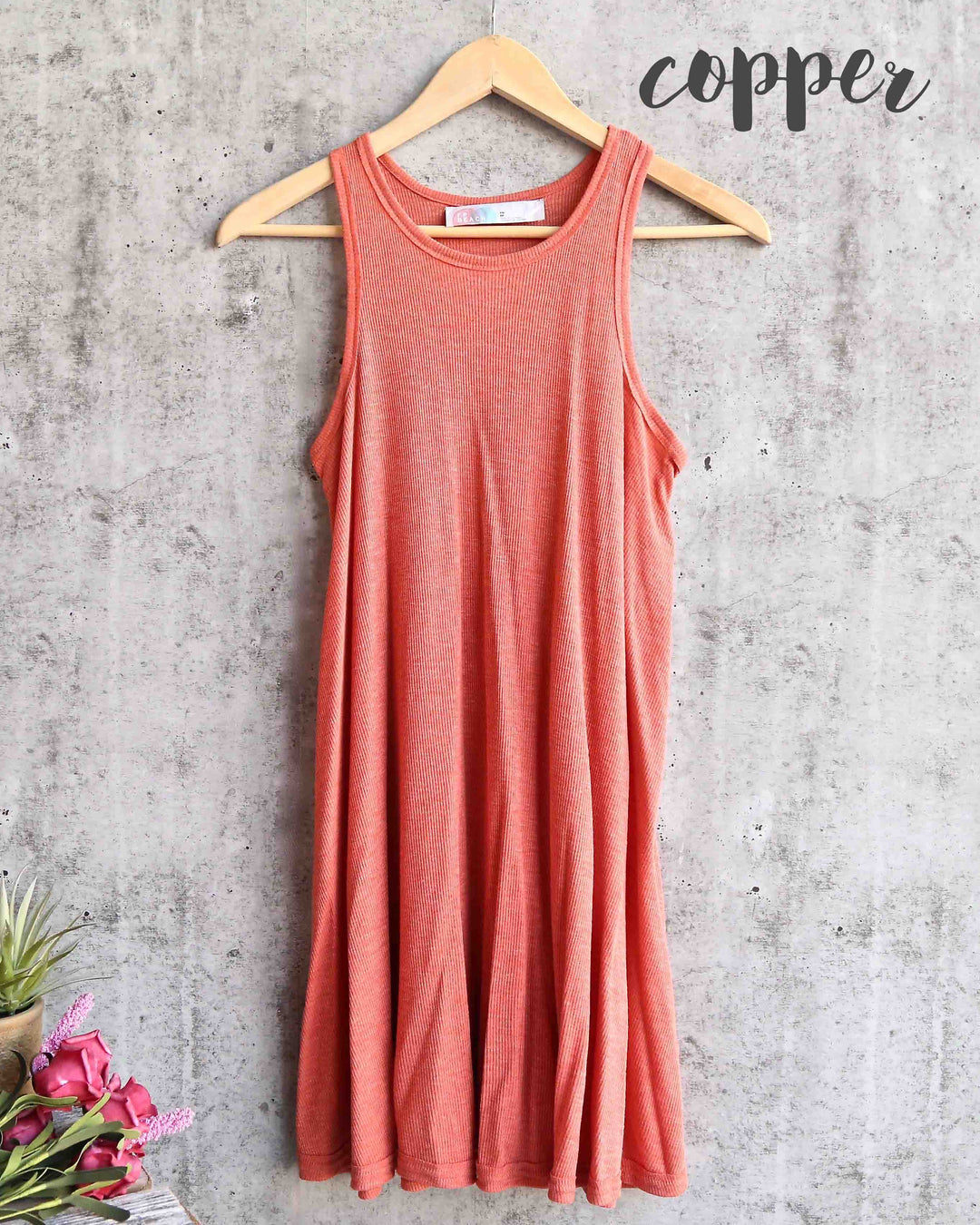 Free People - LA Nite Mini Swingy Ribbed Dress in More Colors