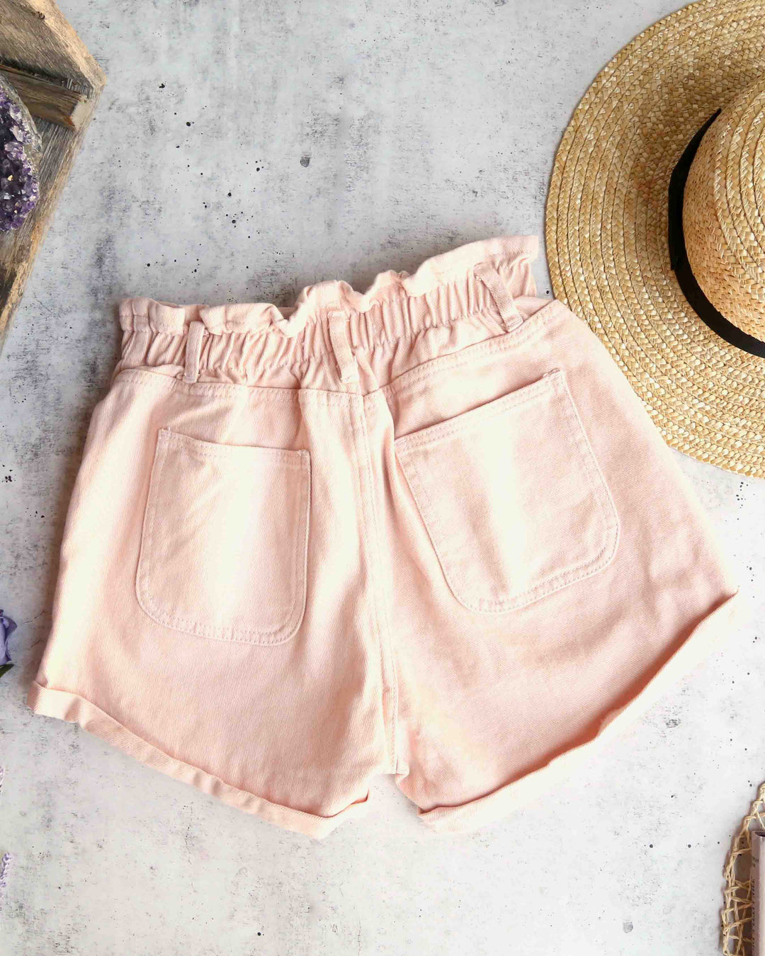 Reverse - Pink Denim Shorts