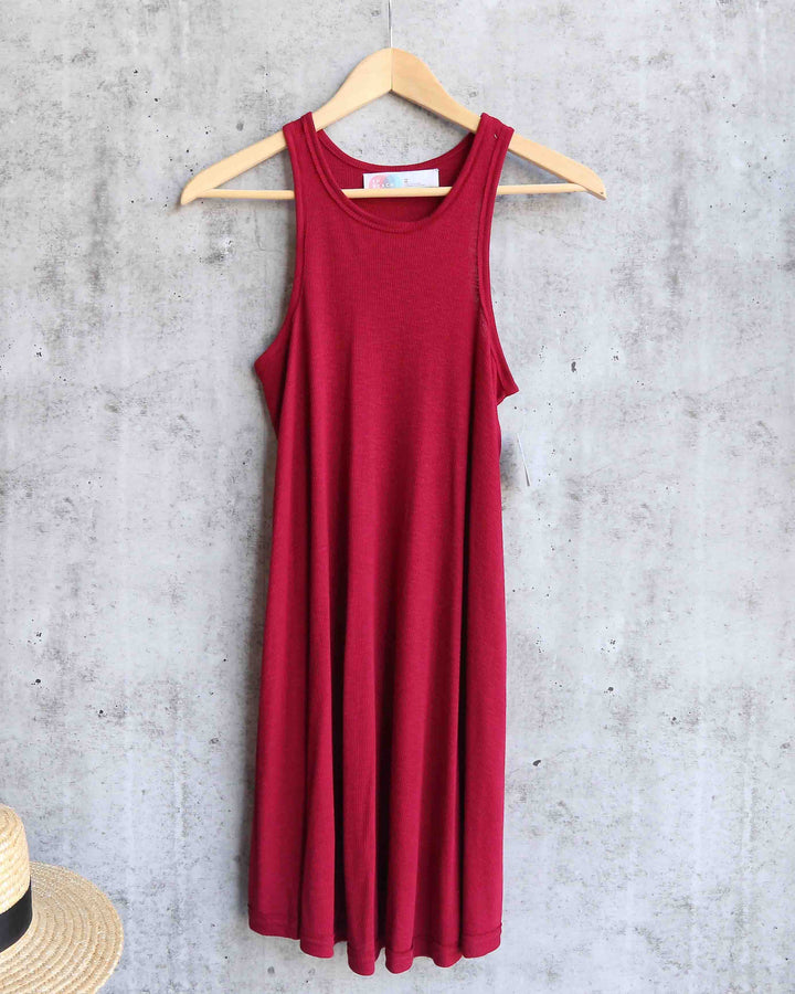 Free People - LA Nite Mini Swingy Ribbed Dress in More Colors