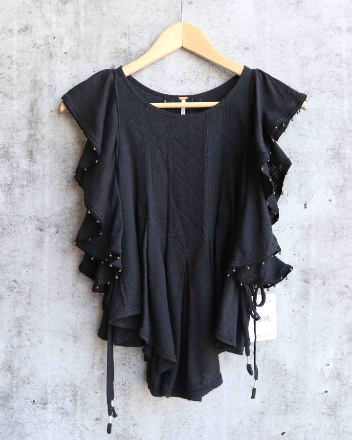 Free People - Tiny Bells Tank Top in Black