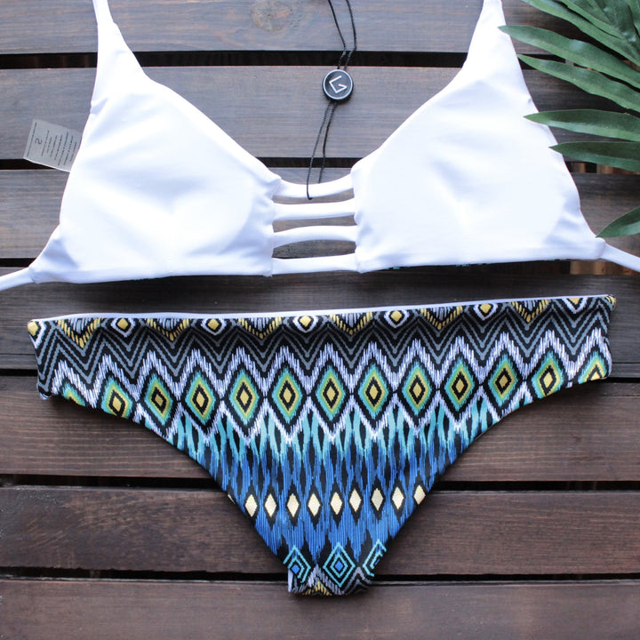 khongboon swimwear - marbella handmade reversible full-cut bikini - shophearts - 2