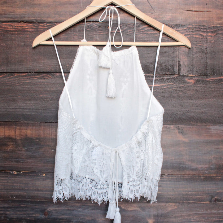 gauzy crochet boho halter top - shophearts - 2