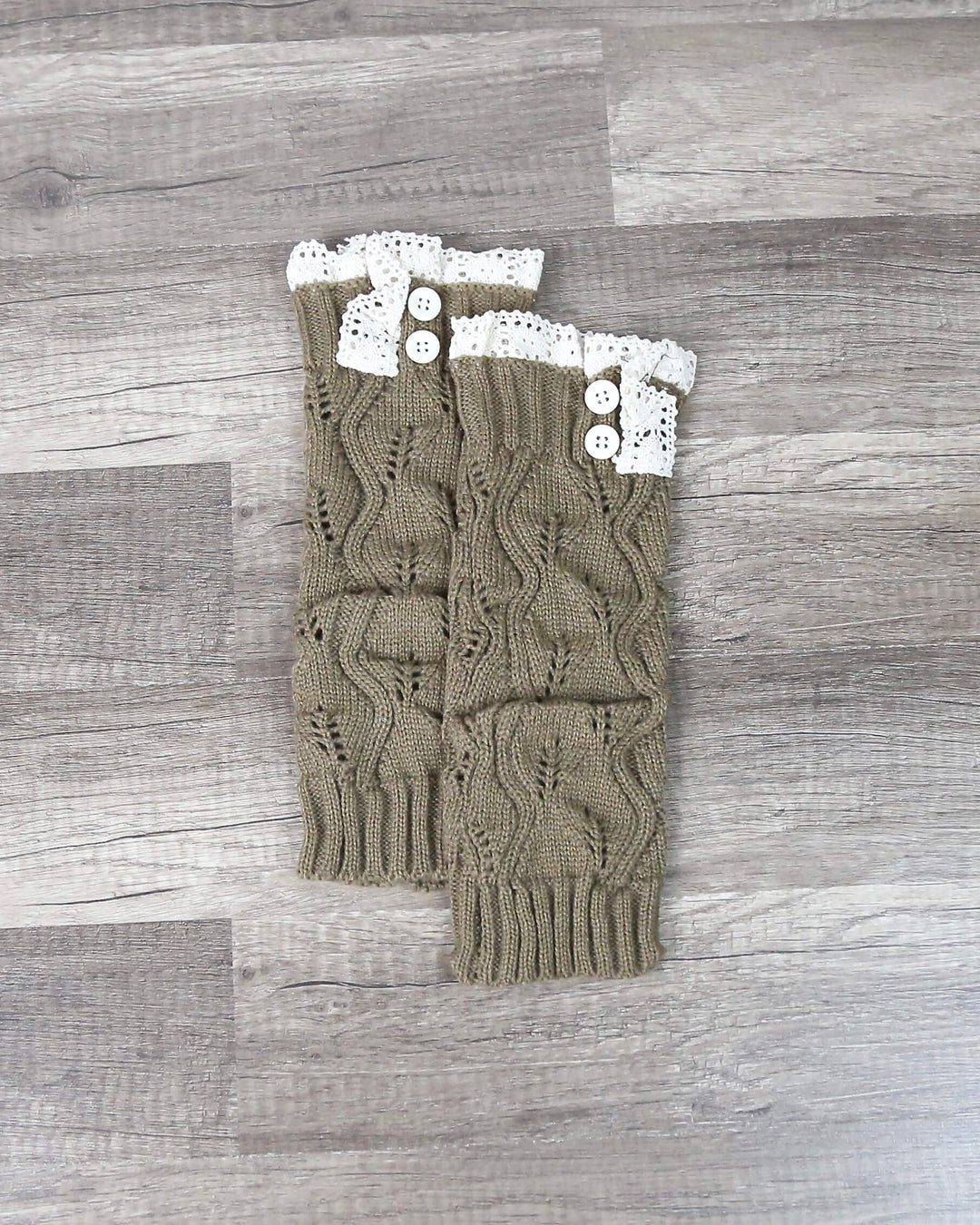 Knit Lace 2 Button Boot Cuffs in More Colors