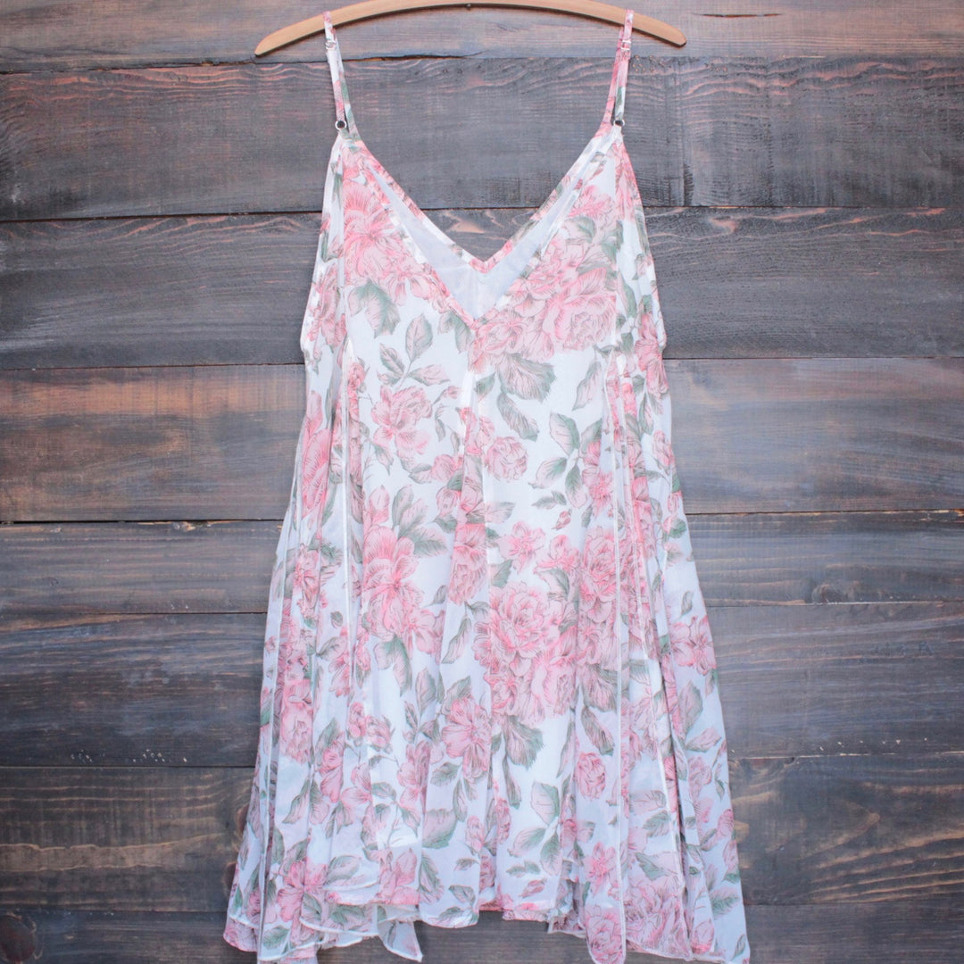 melrose place floral chiffon swing dress - shophearts - 2