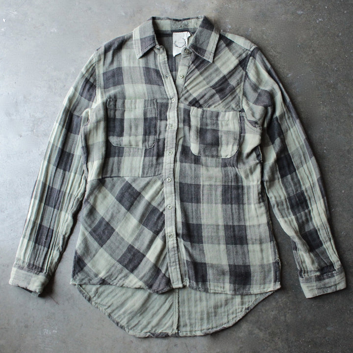 sea gypsies - coney button front plaid shirt - shophearts - 1