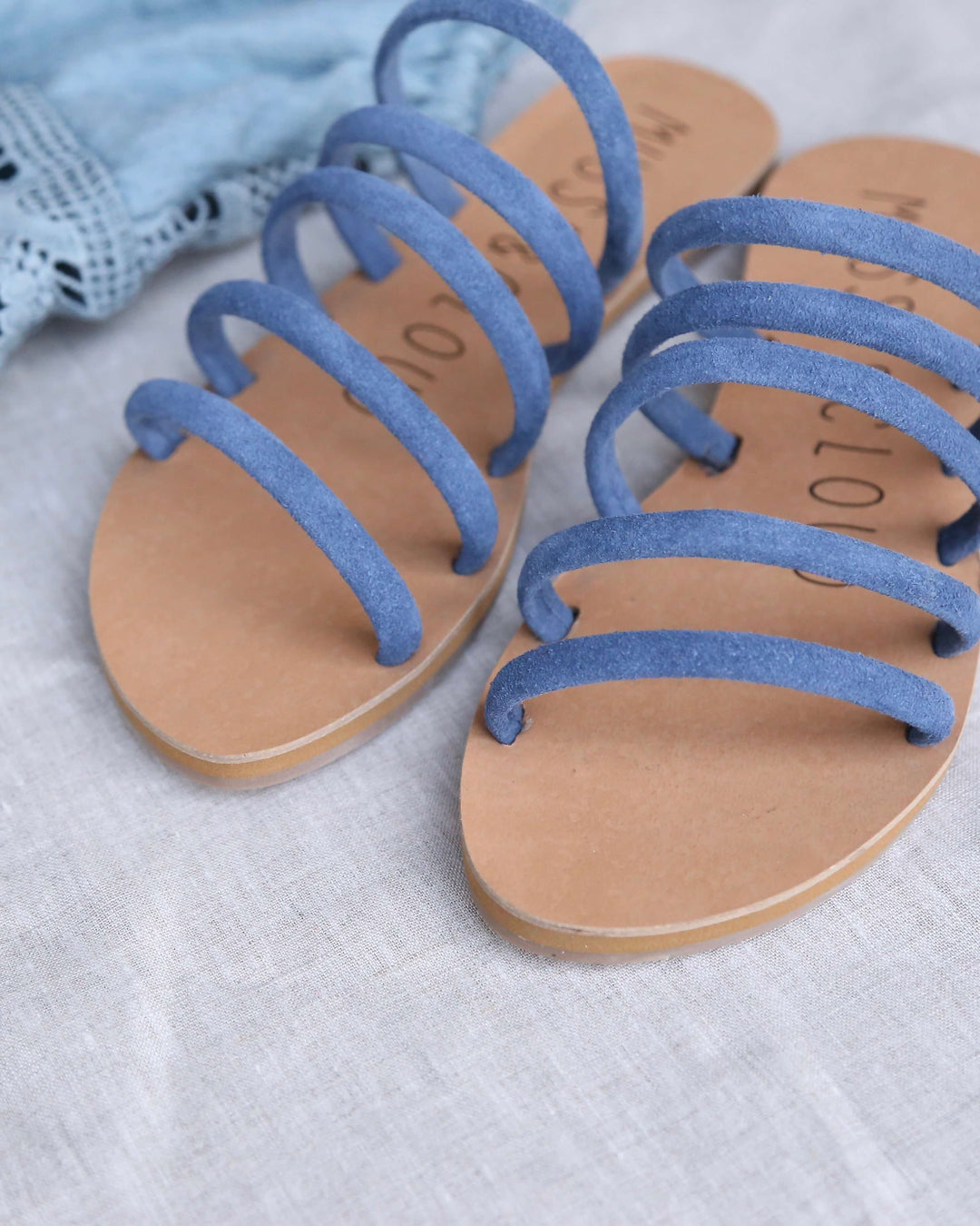 Musse & Cloud - Jazzy Slip On Sandals in Blue