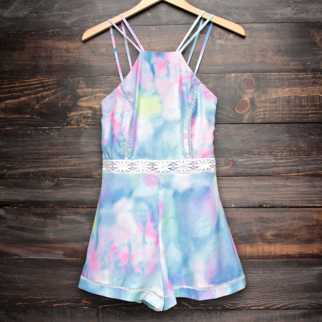 tie dye the watercolor romper - shophearts - 1