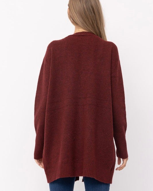 Mossy Style Open Front Long Cardigan in More Colors