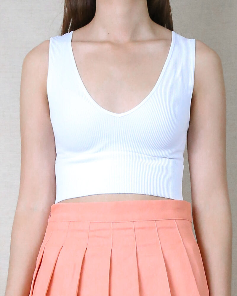 Penelope Plunge V-neck Crop Top in More Colors