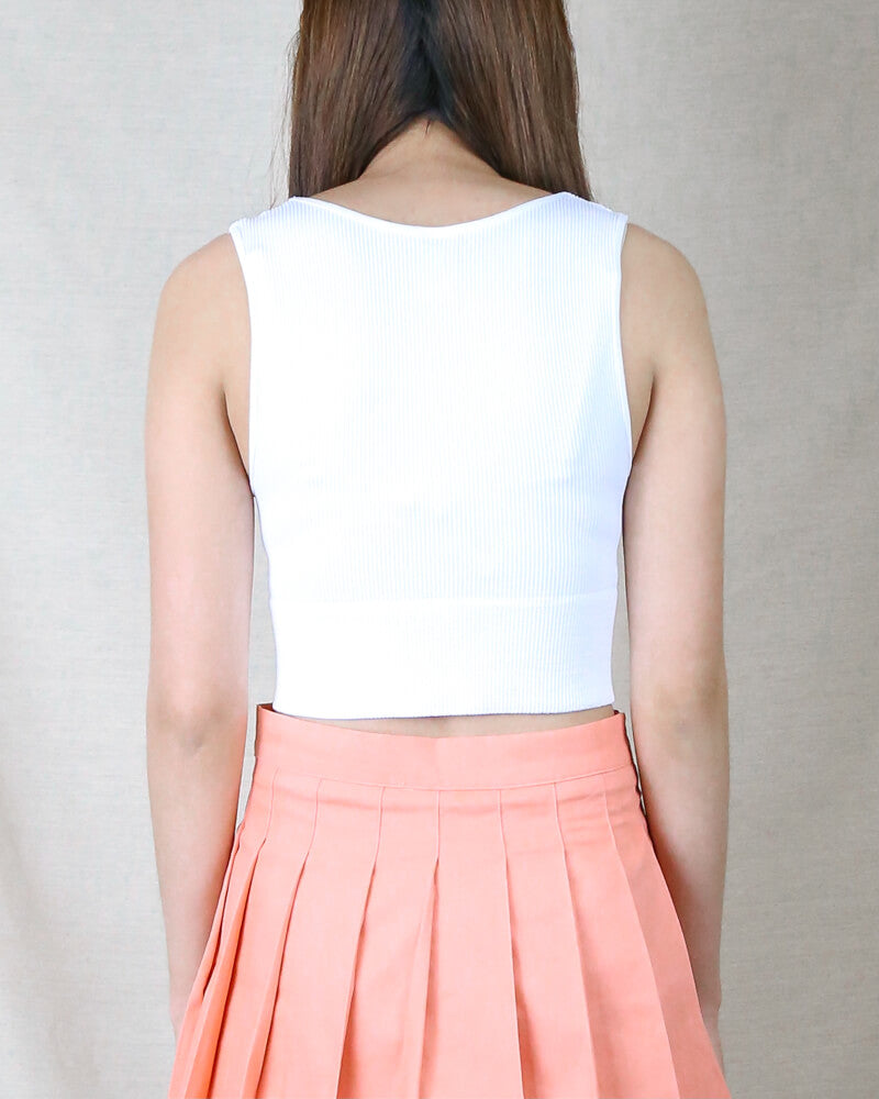 Penelope Plunge V-neck Crop Top in More Colors