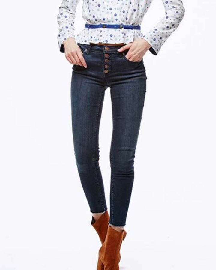 Free People - Reagan Button Front Jeans in Sky