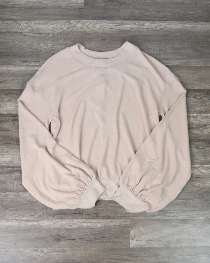 Free People - TGIF Pullover Sweater in Almond