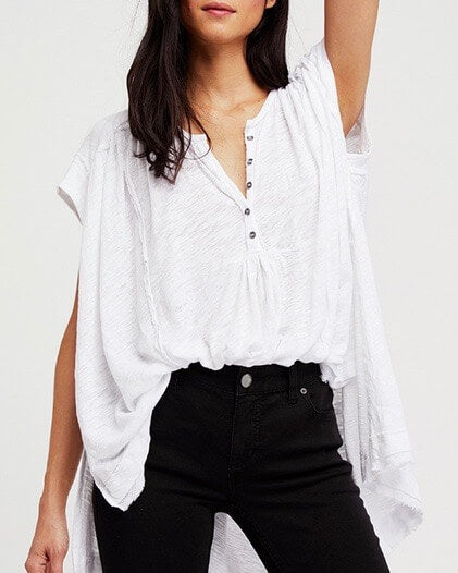 Free People - Aster High-Low Henley Top in More Colors