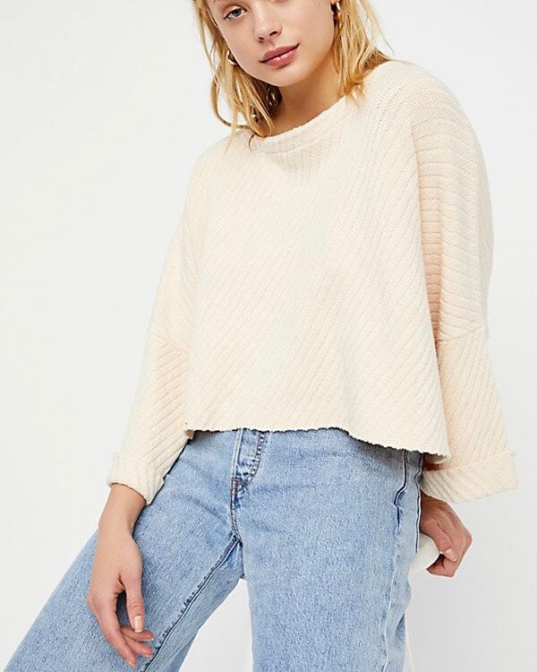 Free People - I Can't Wait Sweater in Cream