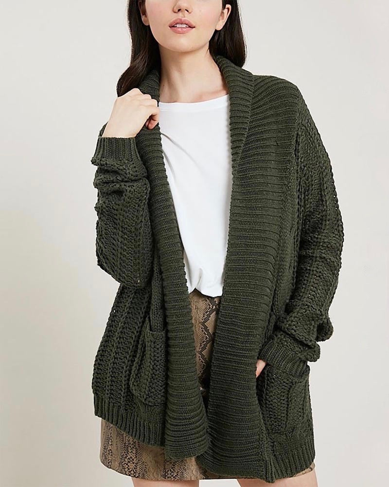 Cable Knit Sweater Cardigan: Shop Women's Cardigans - ShopNational