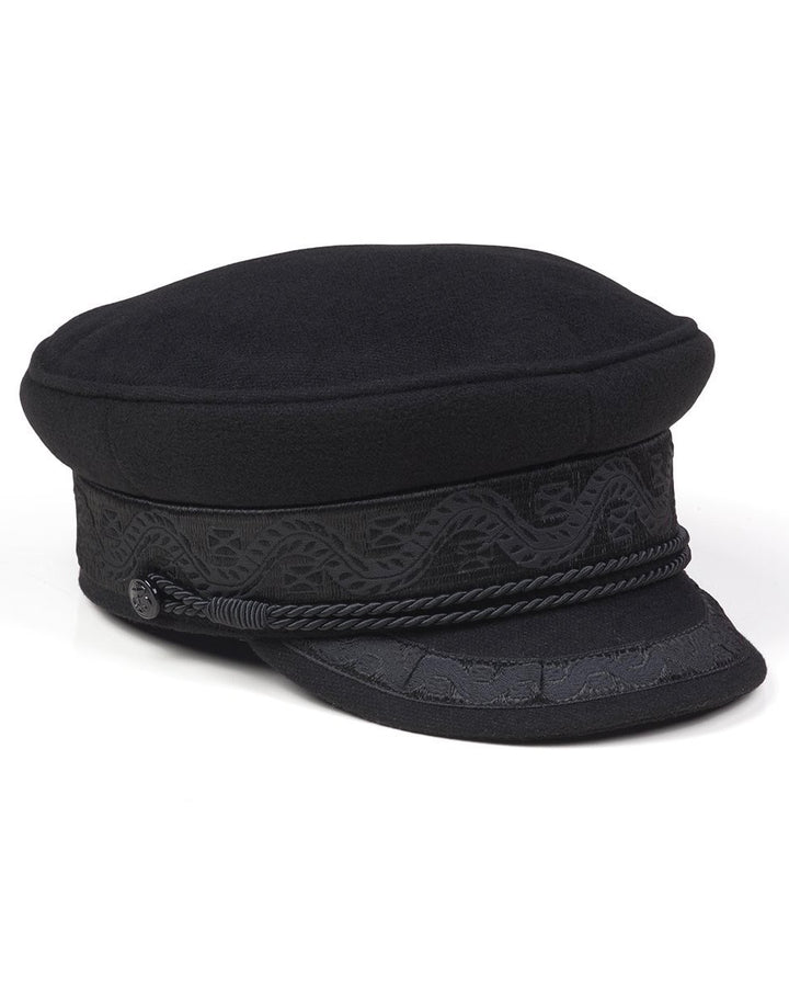 Lack of Color - Riviera Newsboy Cap in Black