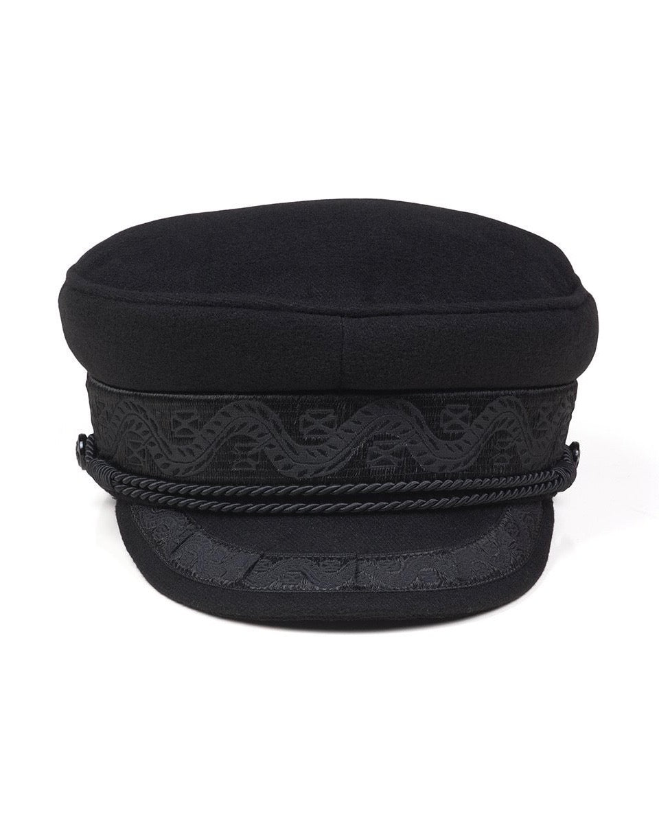 Lack of Color - Riviera Newsboy Cap in Black